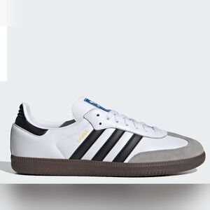 Adidas Samba White and Black Sneakers
